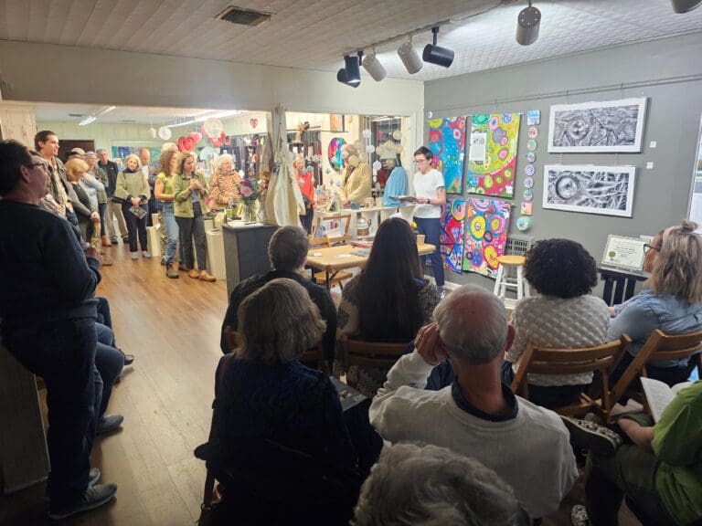Community comes out en force to support local poet