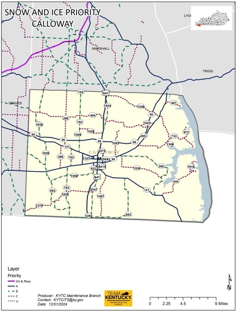 Press release: KYTC updates road conditions