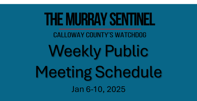 Weekly Public Meeting Schedule (Jan. 6-10) UPDATED