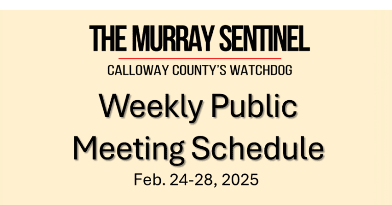 Weekly Public Meeting Schedule (Feb. 24-28)