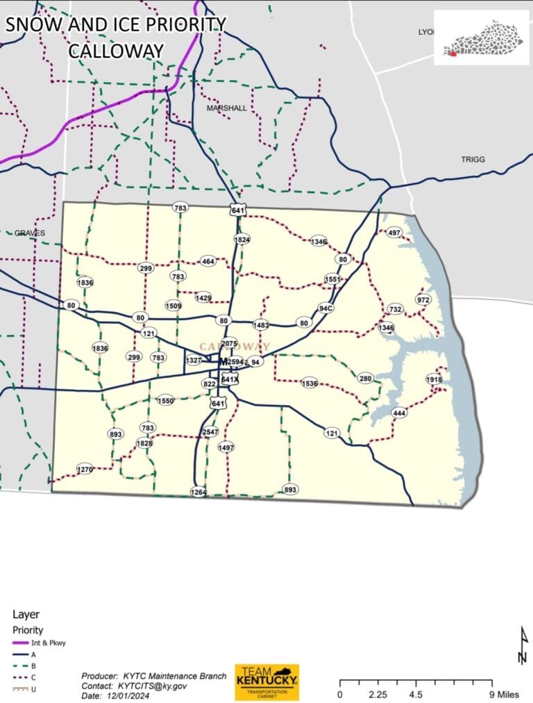 Press release: KYTC urges drivers to be cautious during extreme cold