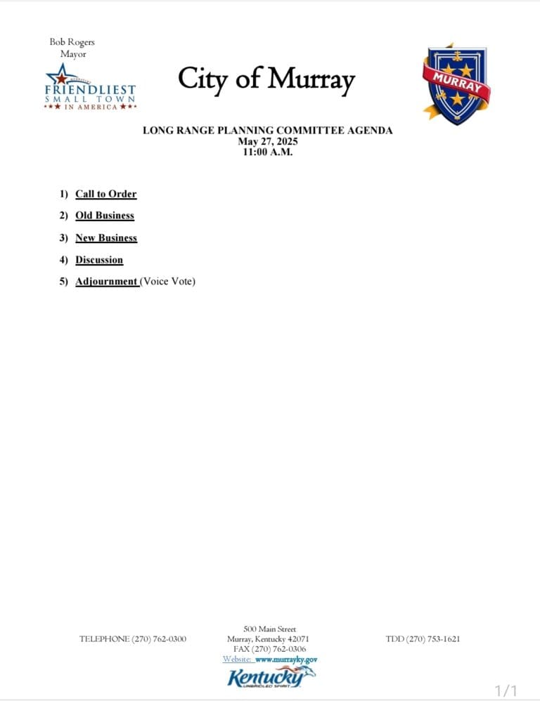 Murray Long Range Planning Committee Meeting