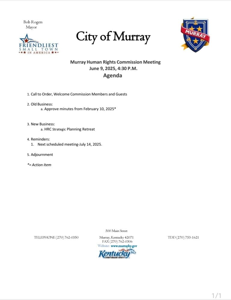 Murray Human Rights Commission Regular Meeting